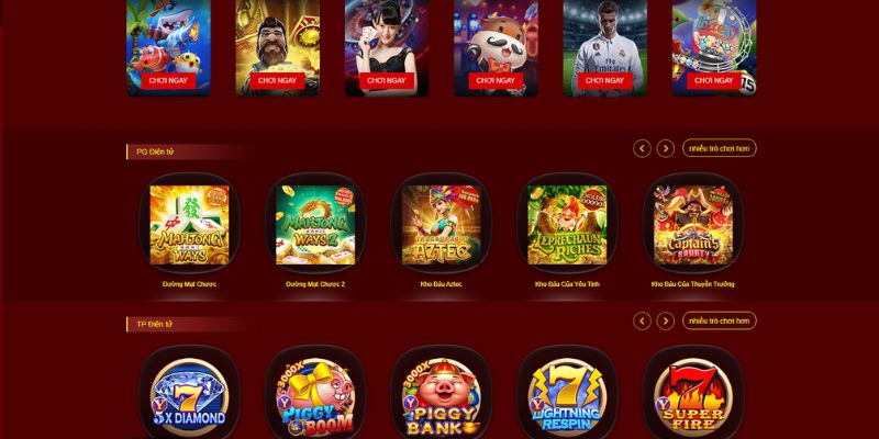 Nhà cái có đầy đủ các thể loại game cá cược yêu thích