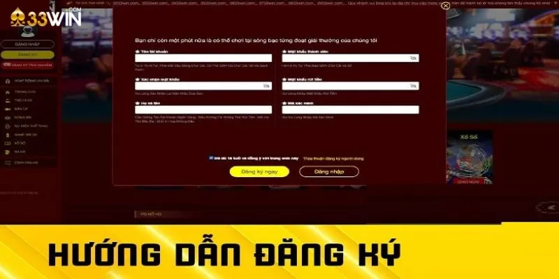 Tìm hiểu cách đăng ký 33Win chi tiết 